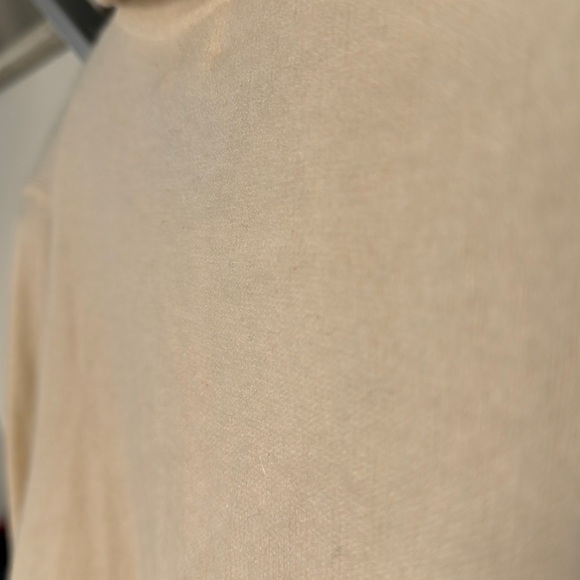 Aritzia Cashmere Collared Sweater in Cream - Picture 6 of 7